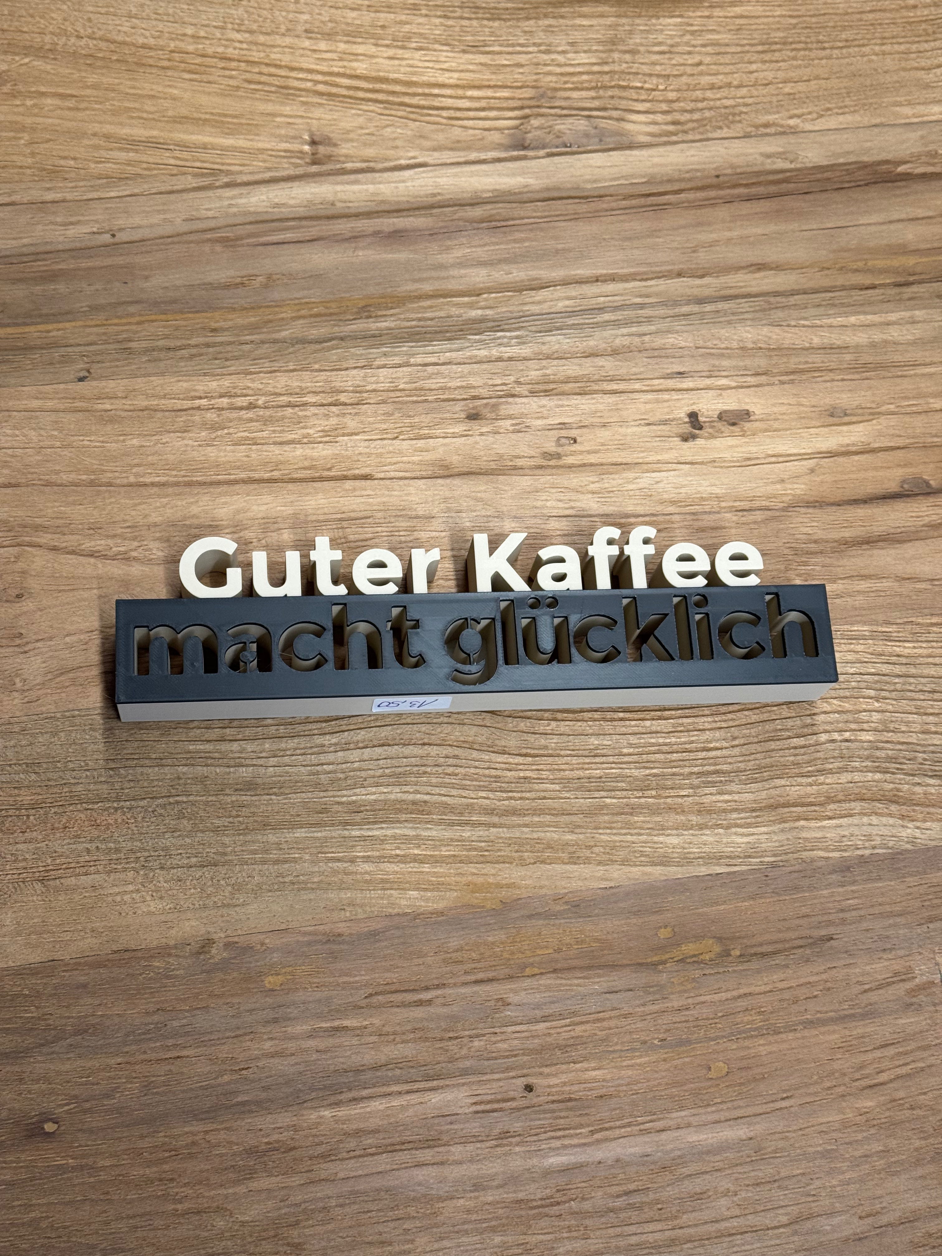 Coffee Statement – "Guter Kaffee macht glücklich"